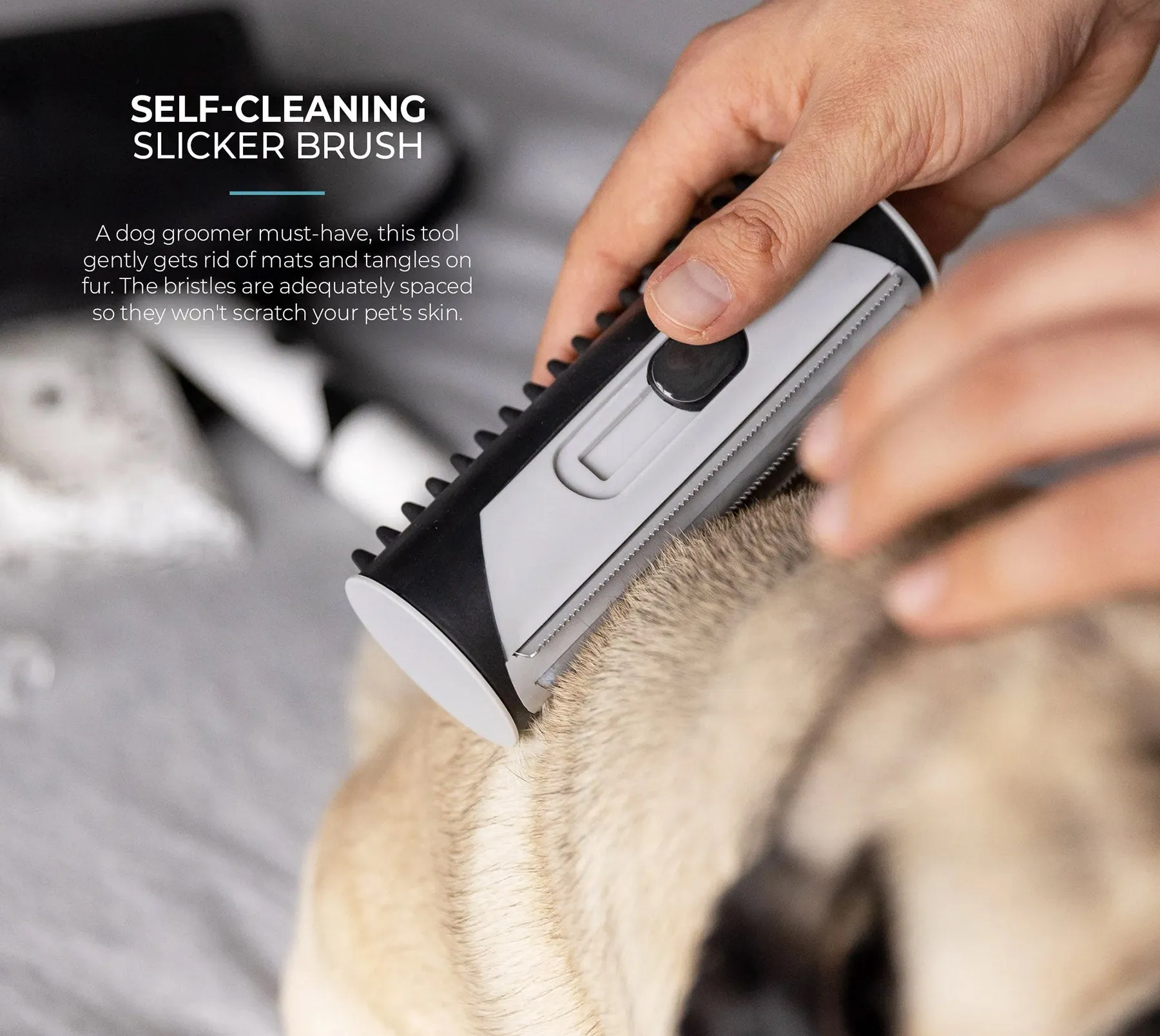 🐶 Deluxe 5-Piece Dog Grooming Kit – De-Shedding Brush, Nail Grinder, Wipes & More