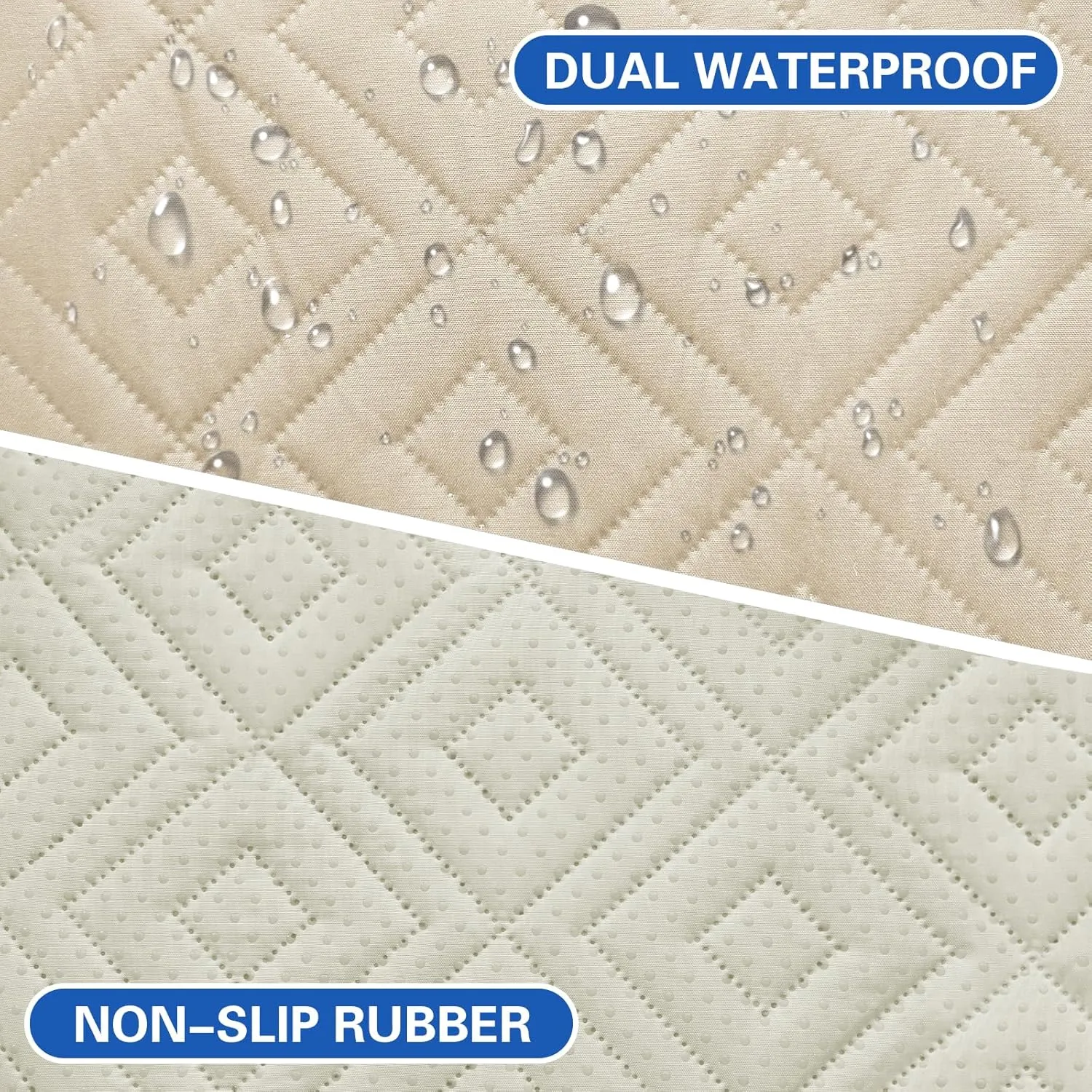 2025 Waterproof Dog Blankets (82"x102") Comfy Sofa Bed Mat for Pets, New Upgrade Bed Couch Pads Super Soft Anti Slip, Indoor Incontinence Sofa Furniture Protector Durable Washable Blanket (Khaki)