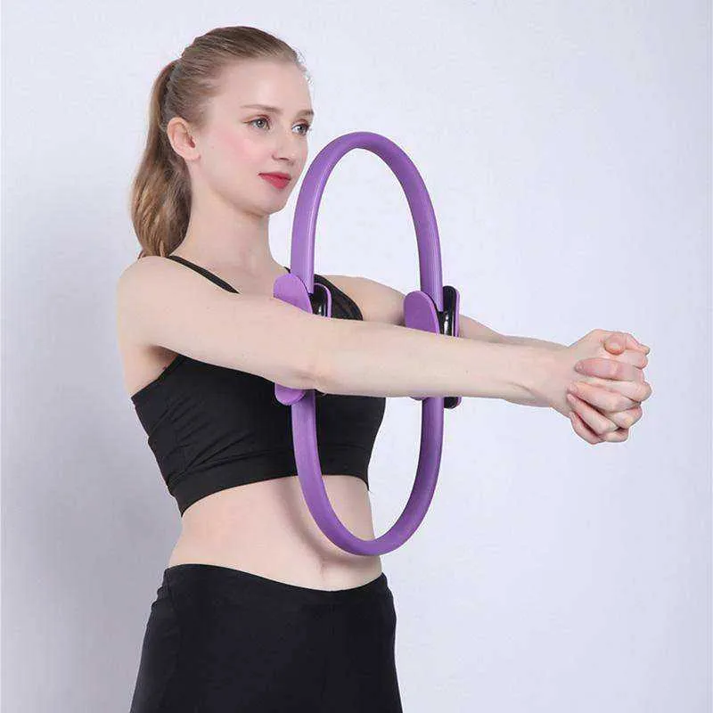 Aesthetic Professional Pilates Ring Double Handle Yoga Hoop