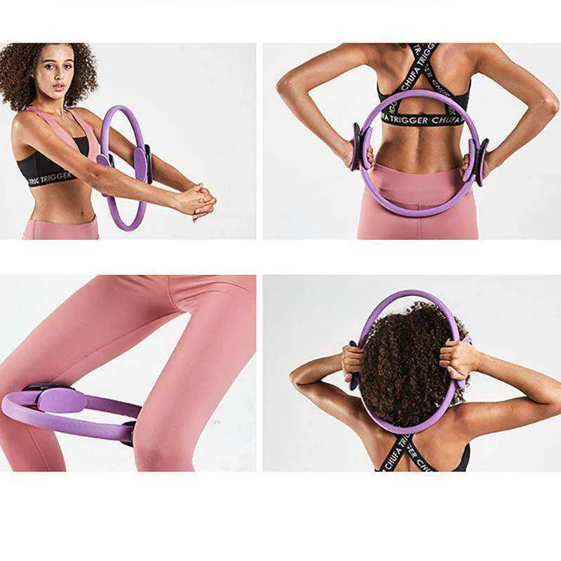 Aesthetic Professional Pilates Ring Double Handle Yoga Hoop