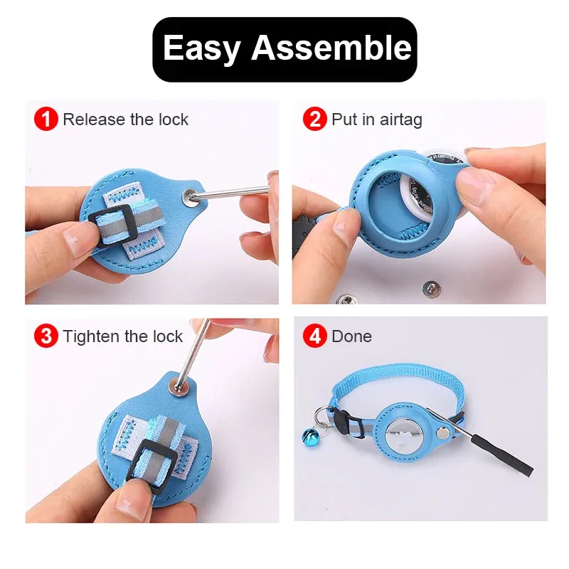 Airtag GPS Tracker Protective Case With Bell For Pets