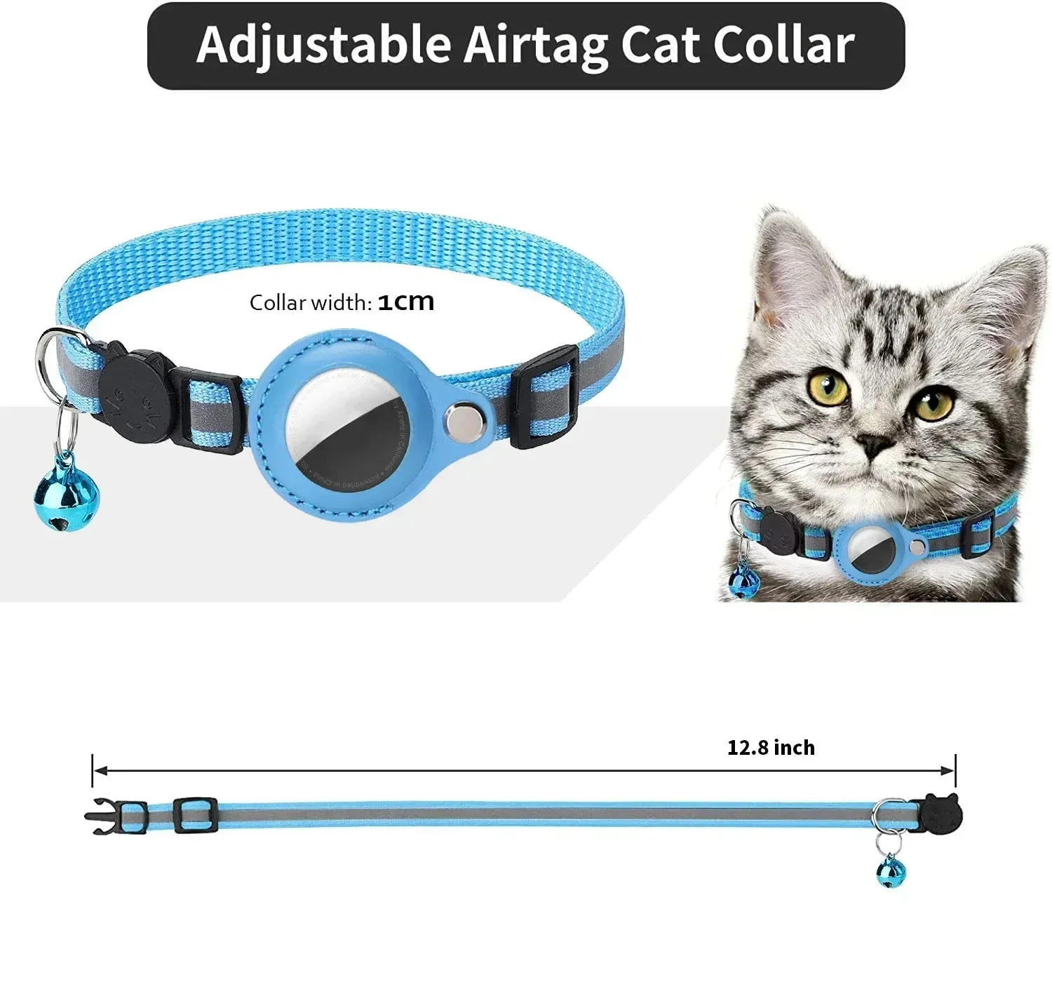 Airtag GPS Tracker Protective Case With Bell For Pets