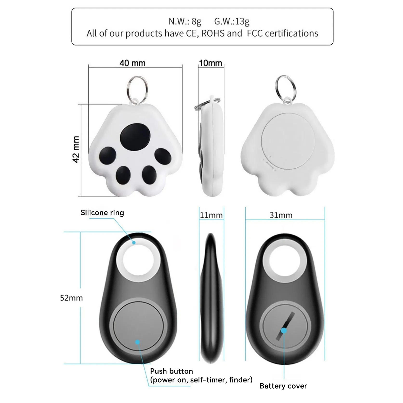Animal Paw GPS Device