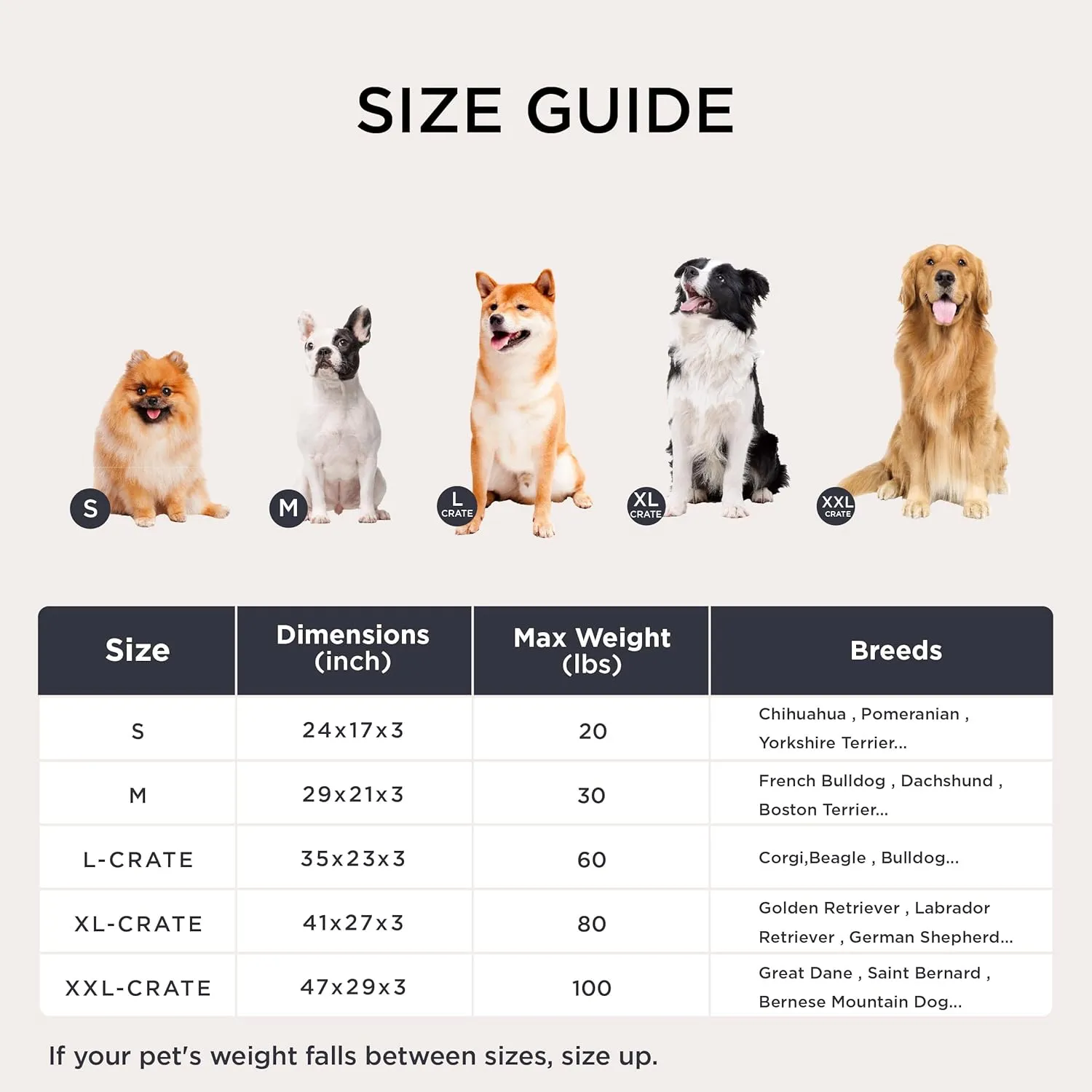 Bedsure Washable Dog Crate Bed Large Sized Dog, Comfort Fluffy Plush Pet Kennel Pad with Non-Slip Bottom, Machine Washable Pet Sleeping Mat, 35"x23", Gray