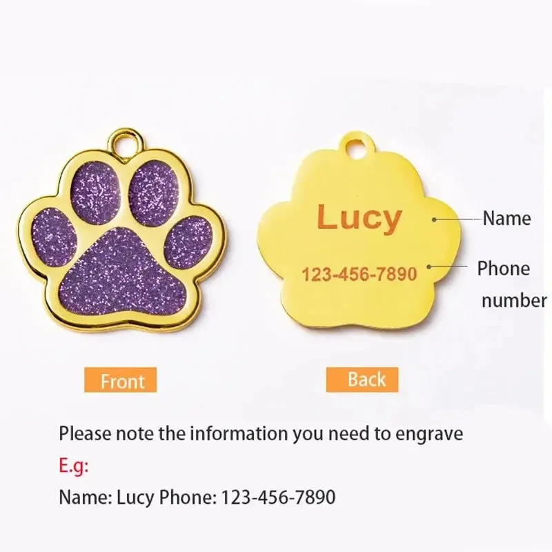 Custom Engraved Stylish Pet ID Tag