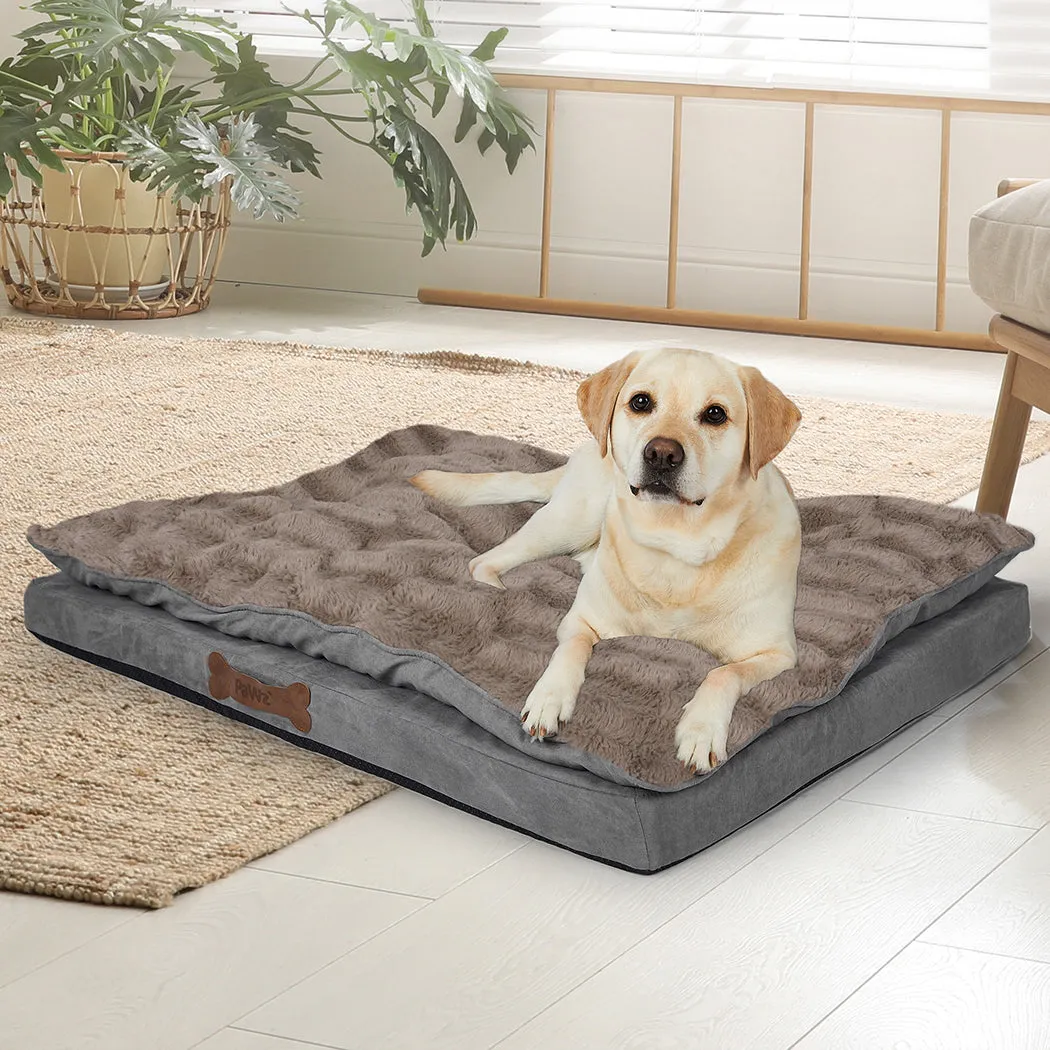 Dog Calming Bed Pet Cat Washable Removable Cover Orthopedic Memory Foam - S