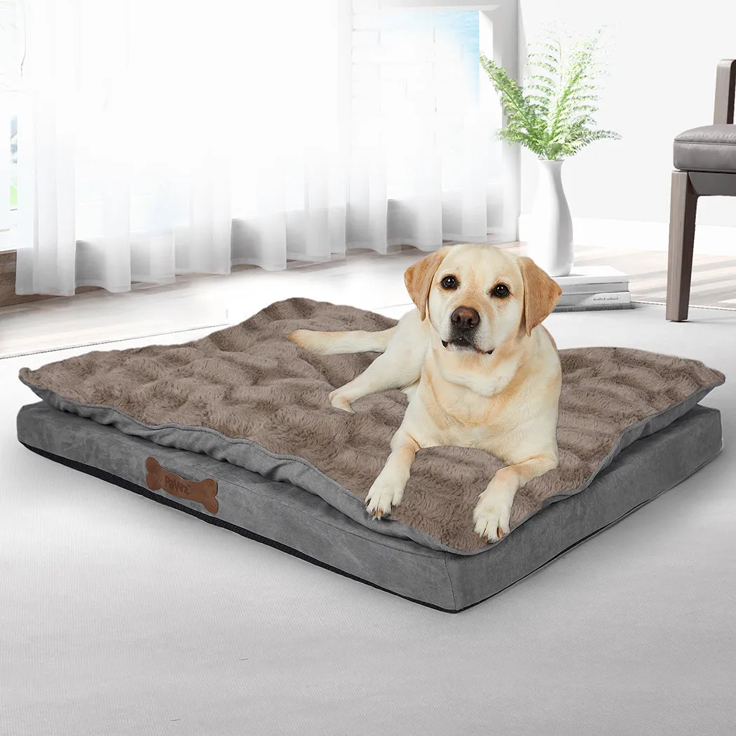 Dog Calming Bed Pet Cat Washable Removable Cover Orthopedic Memory Foam - S