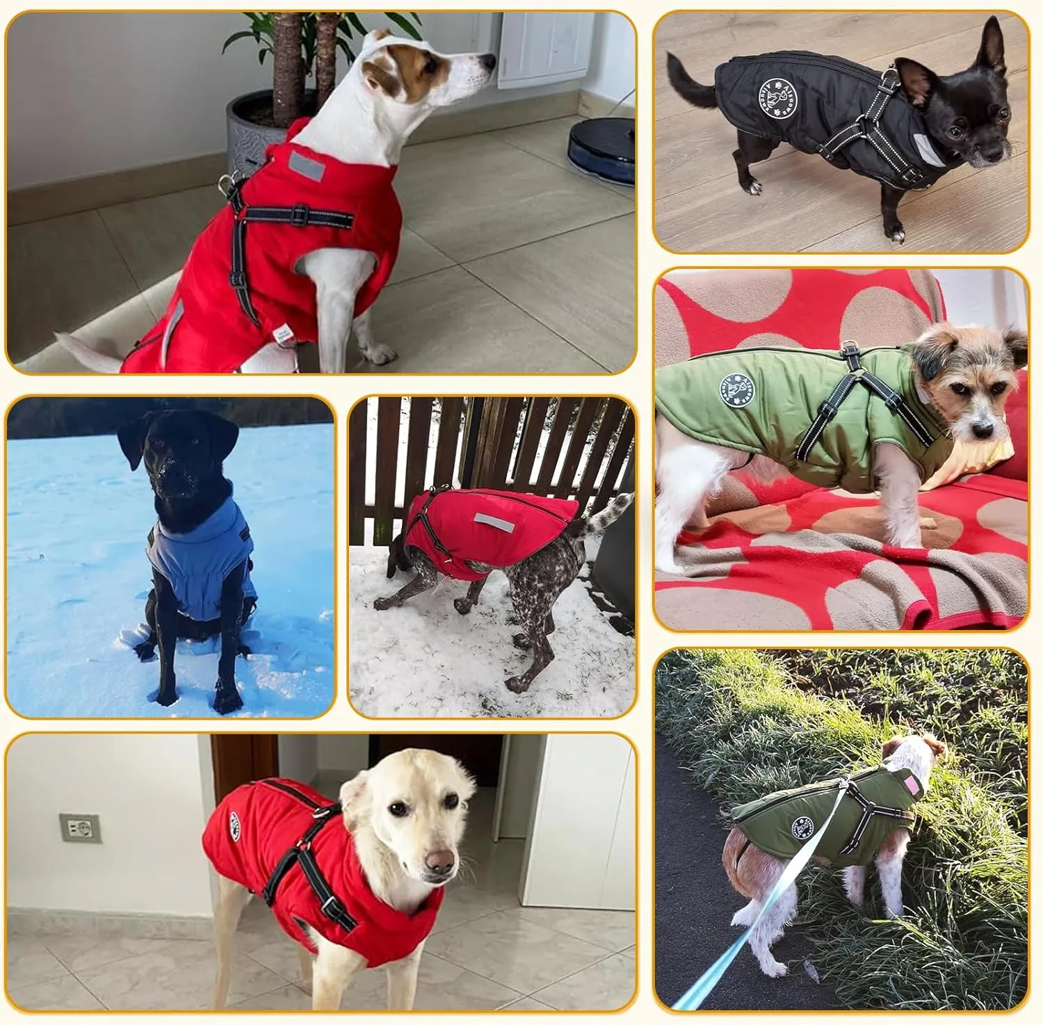 Dog Coat: Warm Dog Jacket Dog Winter Coat - Dog Fleece Jacket with Harness Built in, Dog Cold Weather Coat with Reflective Stripes, Waterproof Dog Vest, Dog Coats for Small Medium Large Dogs Black XL