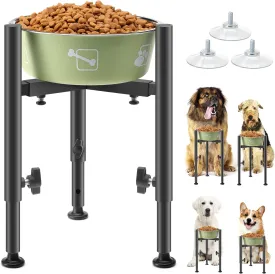 Elevated & Raised Dog Bowl Stand,Adjustable Dog Water and Food Bowl StandDog Bowl Holder for Large, Medium & Small Dogs (Bowls Not Included)