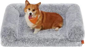 Feandrea Dog Bed, Orthopaedic Dog Sofa Bed for Medium Dogs, Waterproof Ped Bed with Removable Washable Cover, 30 x 23 x 9 Inches, Gray Ombr UPGW231G01