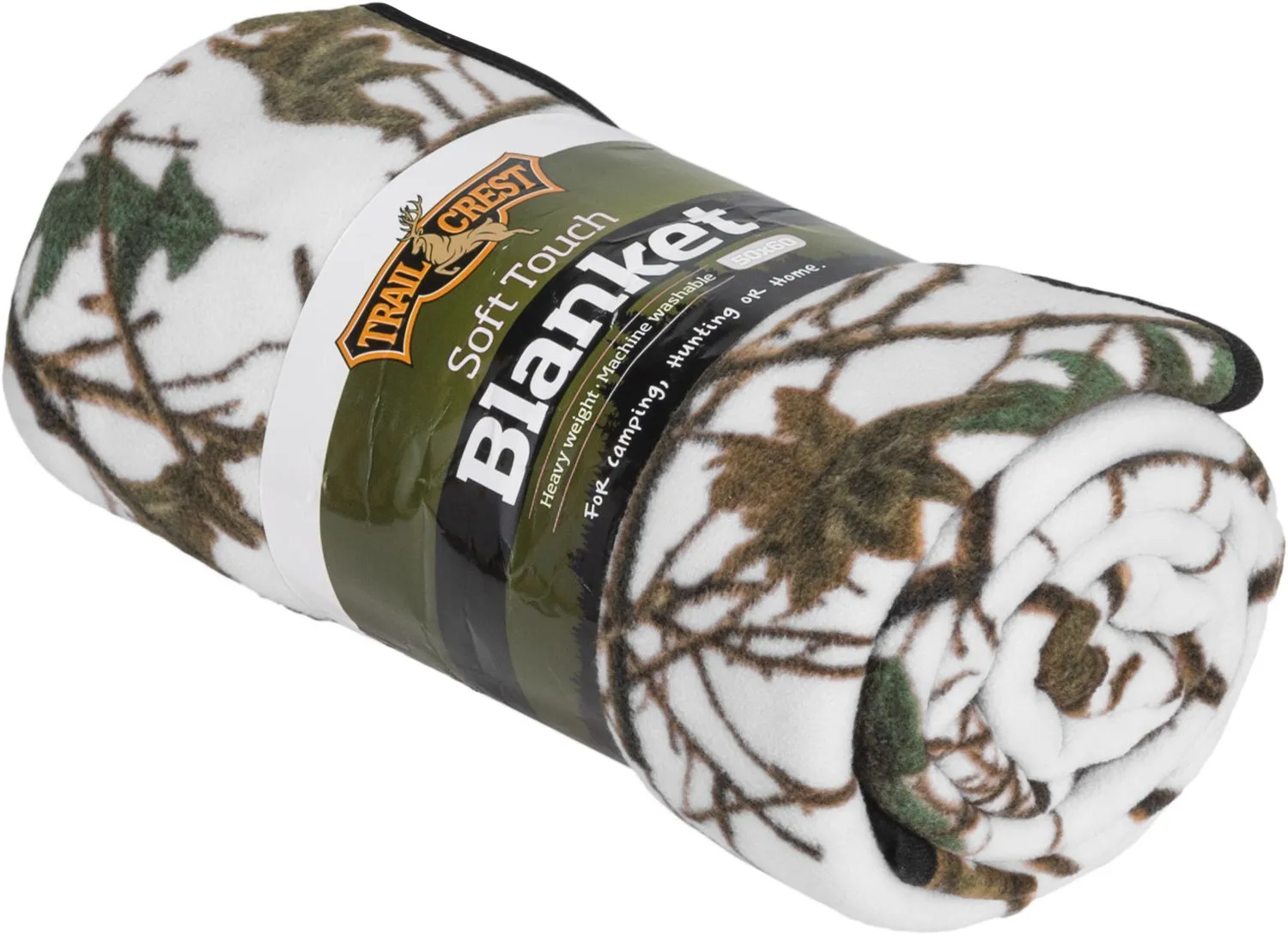Floral Camo Plush Fleece Sherpa Roll Blanket