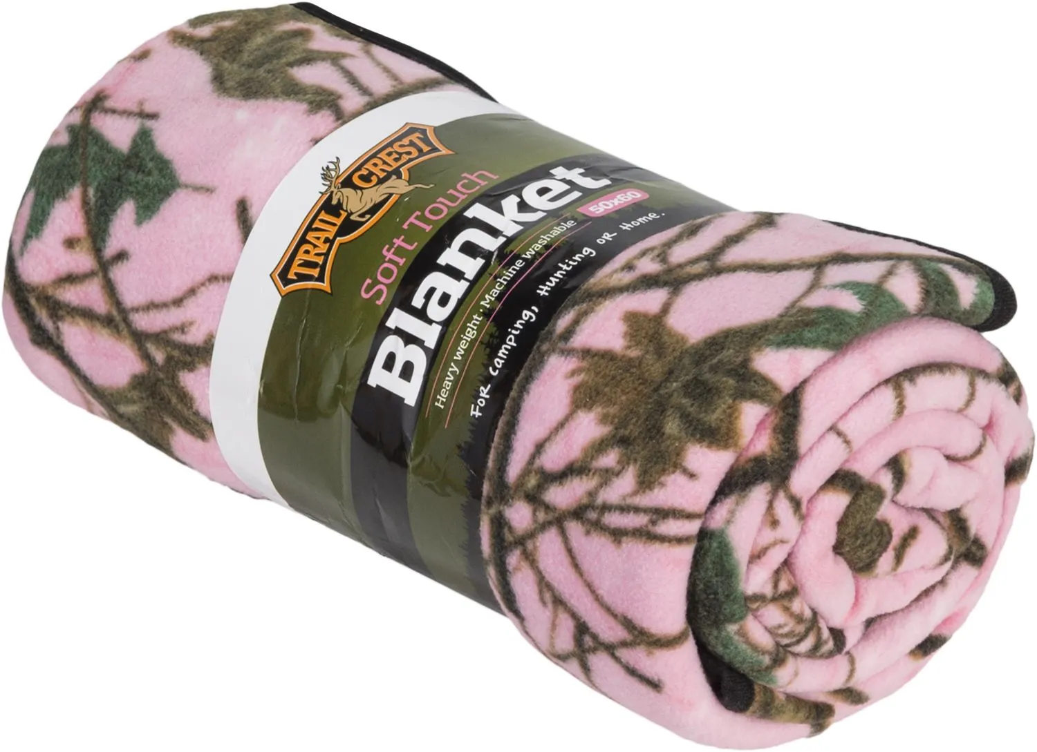 Floral Camo Plush Fleece Sherpa Roll Blanket