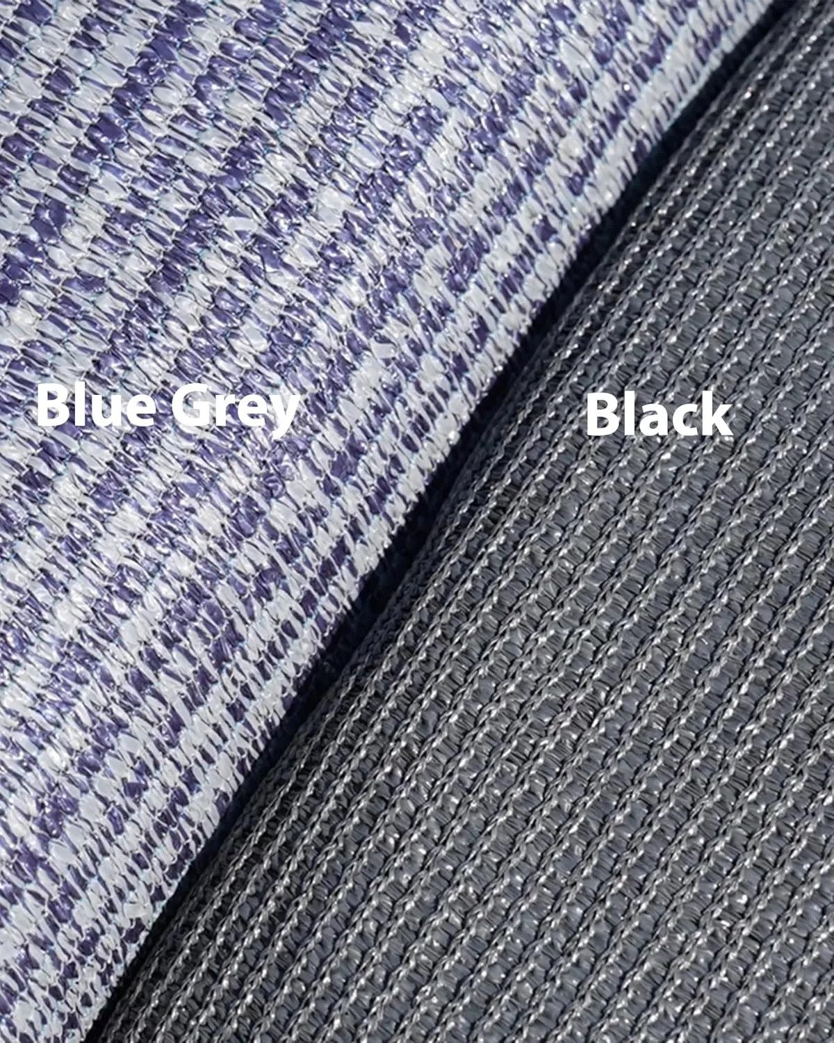 FoundGo Awning Carpet HDPE Camping Outdoor Rug with Eyelets,Nails,Broom,for RV,Patio,Backyard,Picnic,Beach,Trailer 9'*6' (2.74 * 1.83m) -Blue Grey
