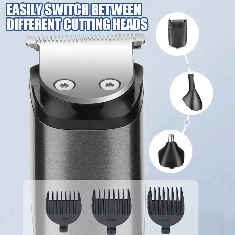 Four in 1 Multifunctional Men's Hair Clipper Beard Clipper Nose Hair