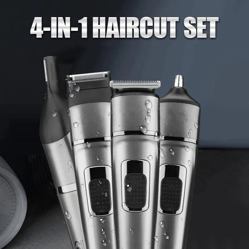 Four in 1 Multifunctional Men's Hair Clipper Beard Clipper Nose Hair