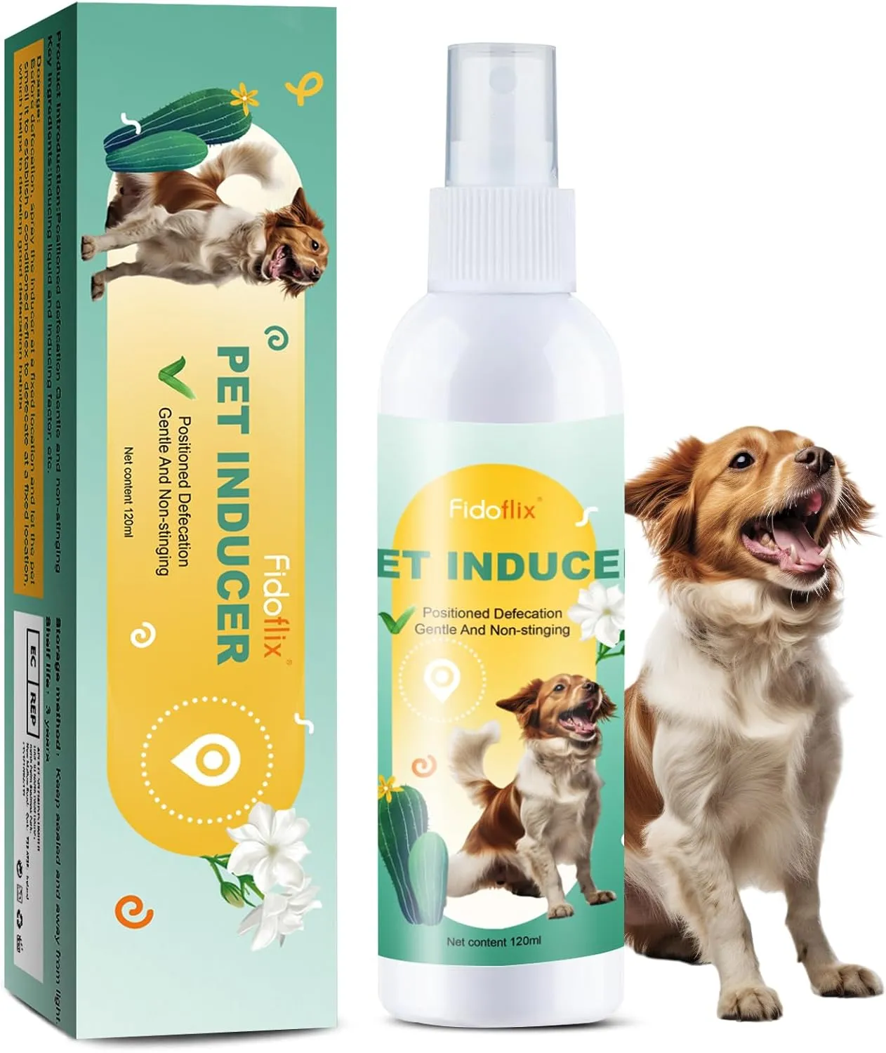 Go Here Potty Training Spray for Dogs Cats,Dog Pee Attractant Spray,Dog Training & Behavior Aids for Dogs Cats to Pee in One Spot,Prevent Your Pet from Soiling The Carpet,120ML