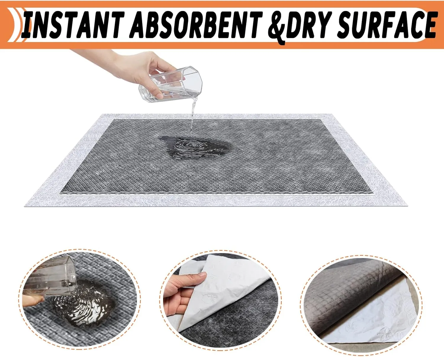 Guinea Pig Bedding, Disposable Guinea Pig Cage Liners, Charcoal Odor Controlling Absorbent Waterproof Pee Pads for Rabbits, Hamster and Other Small Animals. 18''x31'',24 Count
