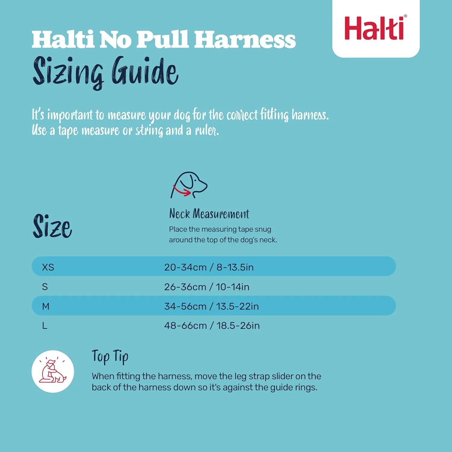 HALTI No Pull Harness - to Stop Your Dog Pulling on The Leash. Adjustable, Lightweight and Easy to Use. Reflective Dog Training Harness for Large Dogs (Size L),Black