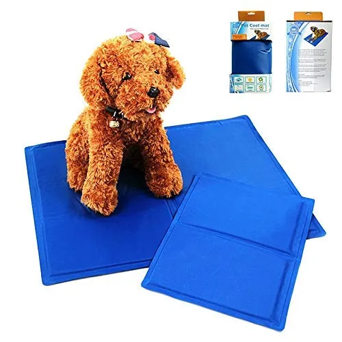 Heat Relief Pressure Activated Comfort Soft Cooling Bed Pad for Puppies, Dogs and Cats
