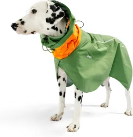 HOWGO Dog Raincoat Adjustable Pet Waterproof Windproof Jacket Dog Rain Jacket with Leash Hole for Small Medium and Large Dogs (Green, XX-Large)