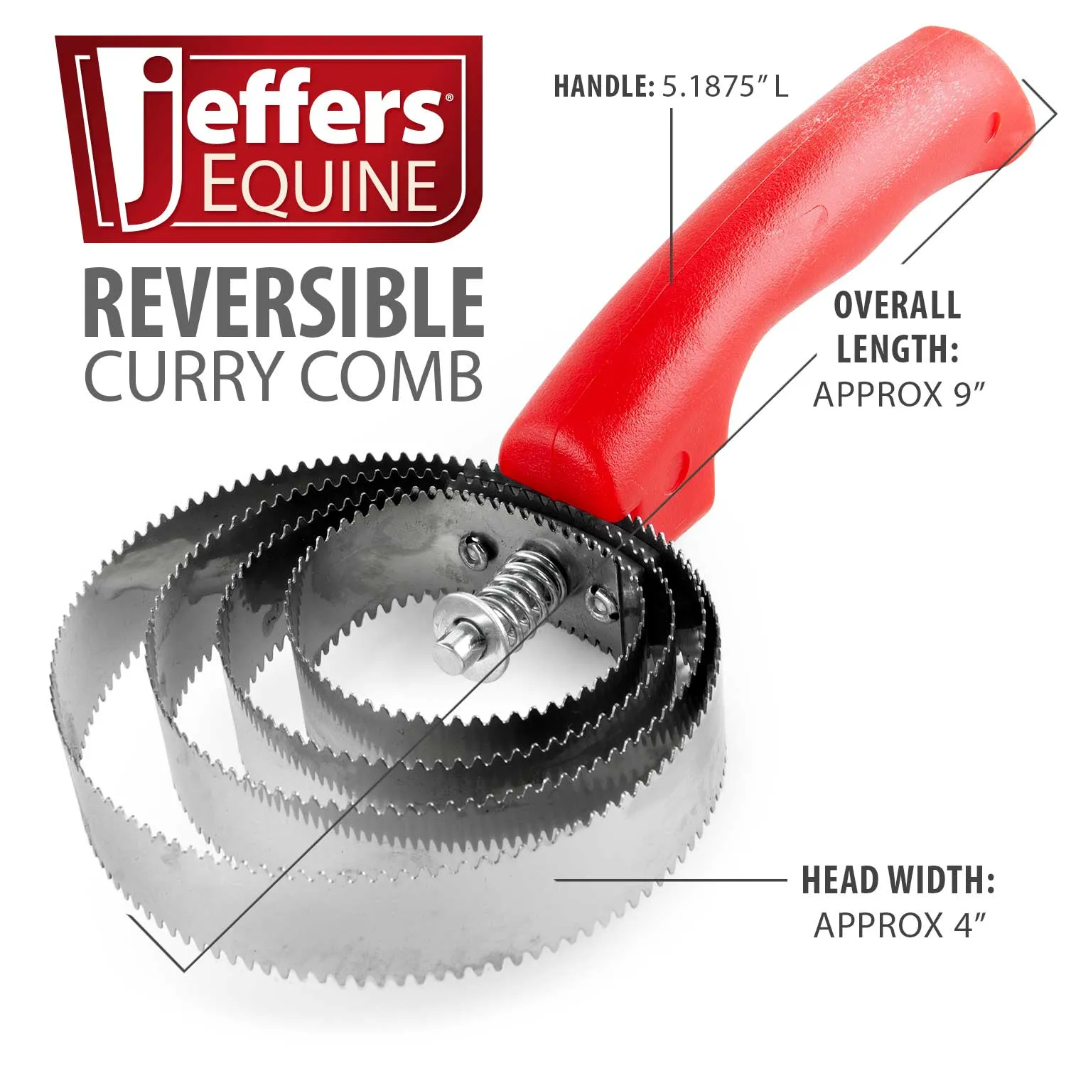 Jeffers Reversible Shedding/Curry Comb for Horses