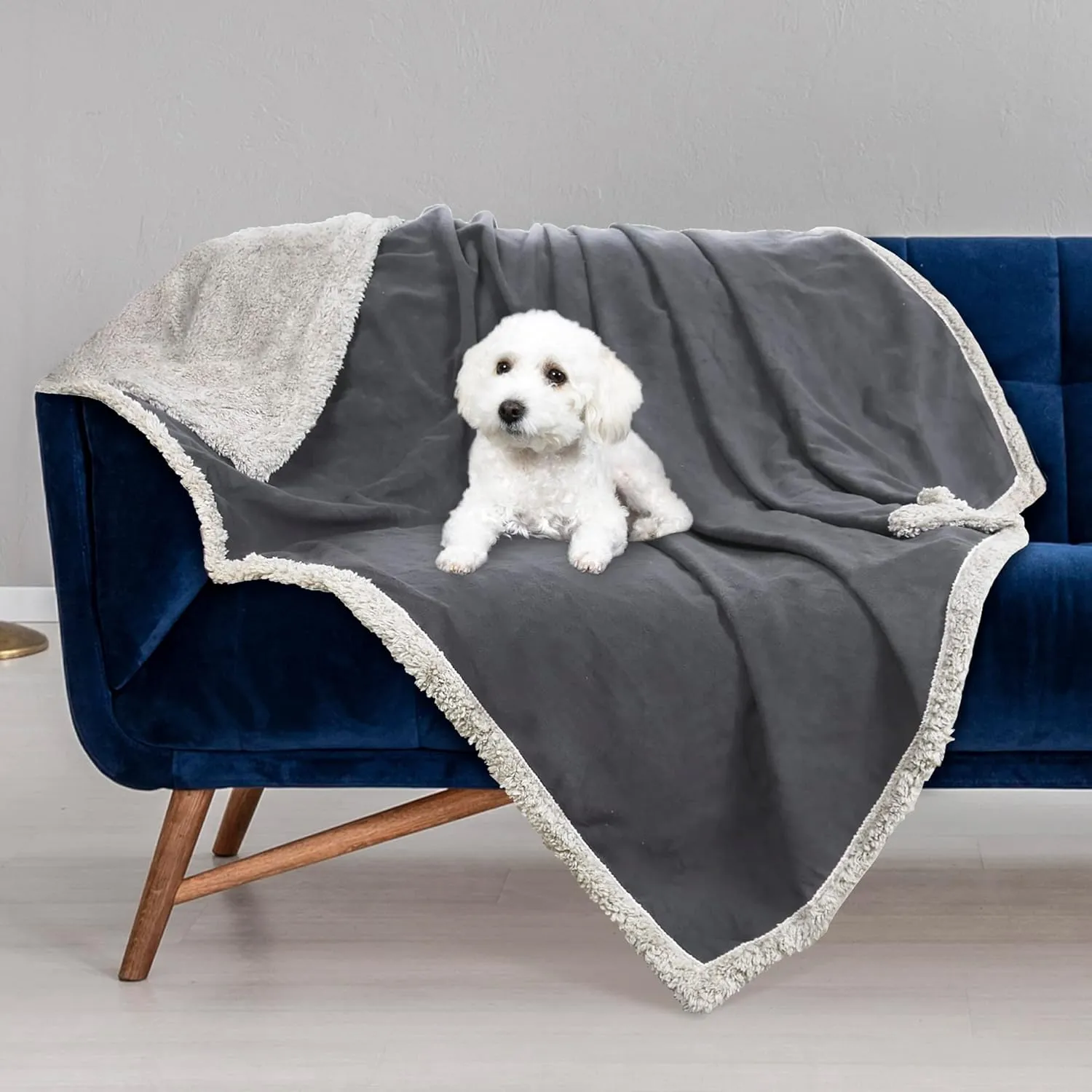 Kritter Planet Waterproof Sofa Blanket for Dogs, Pee Proof Reversible Couch Cover, Liquid Proof Furniture Protector, Washable, Hair Resistant, Stain Proof
