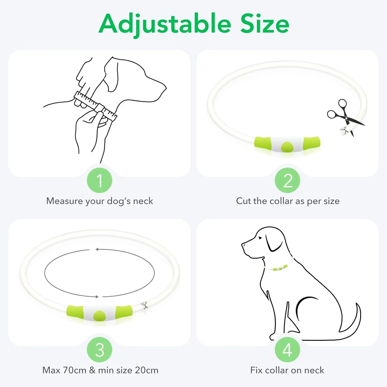 LED Dog Light up Dog Collar