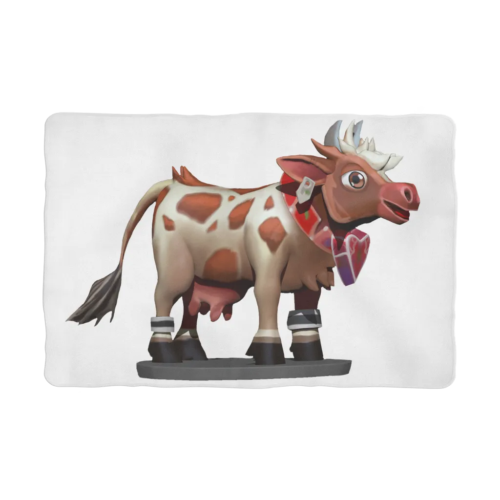 Light Brown Cow Sublimation Pet Blanket