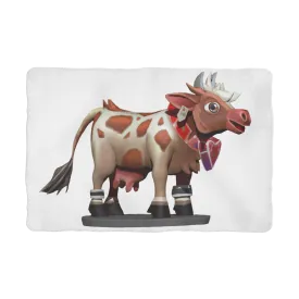 Light Brown Cow Sublimation Pet Blanket