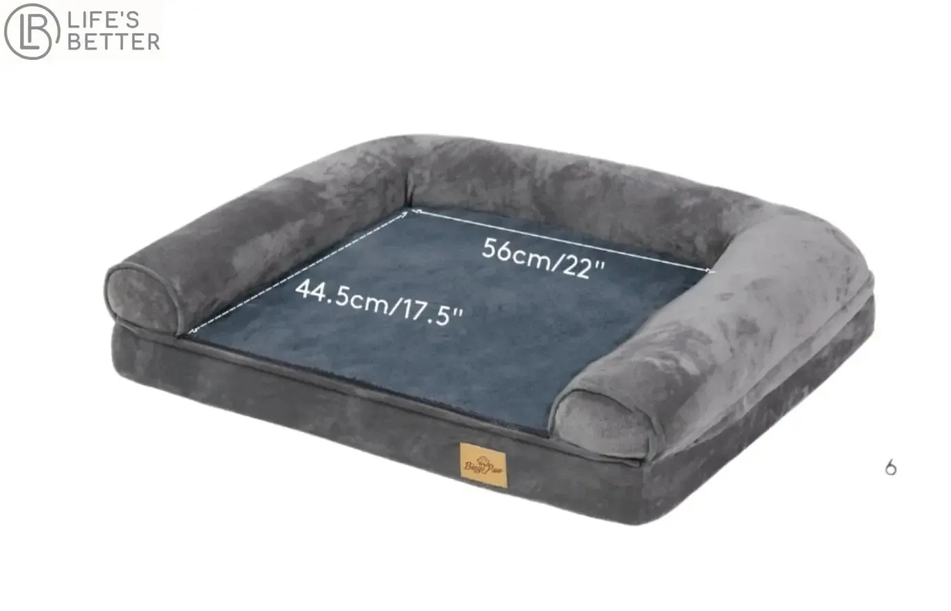Luxurious Extra Large Orthopedic Soft Sponge Foam Dog Bed