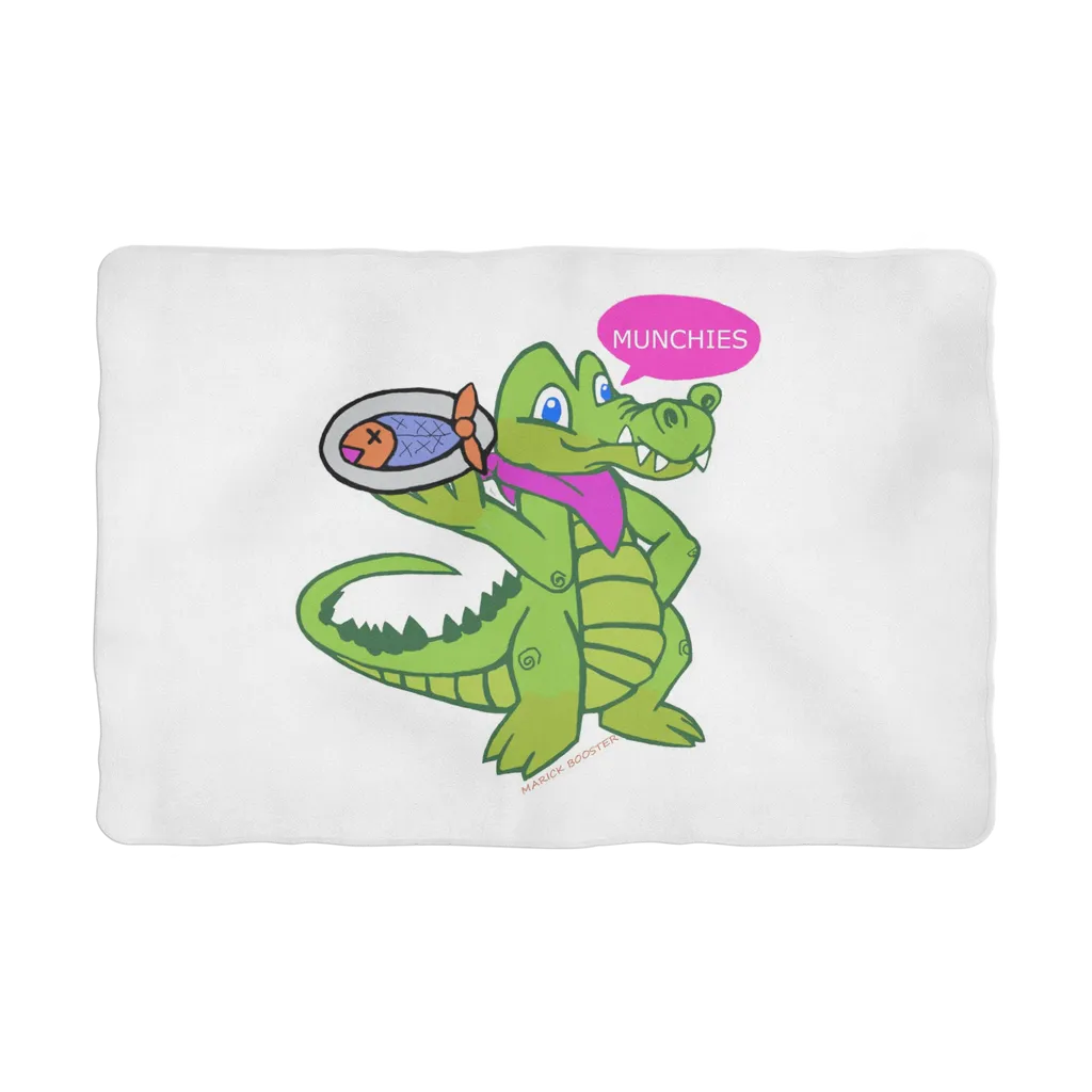 Munchies the Crocodile Sublimation Pet Blanket