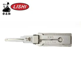 ORIGINAL LISHI - KW5 / 6-Pin - Kwikset Keyway Tool / 2-in-1 Pick & Decoder / AG