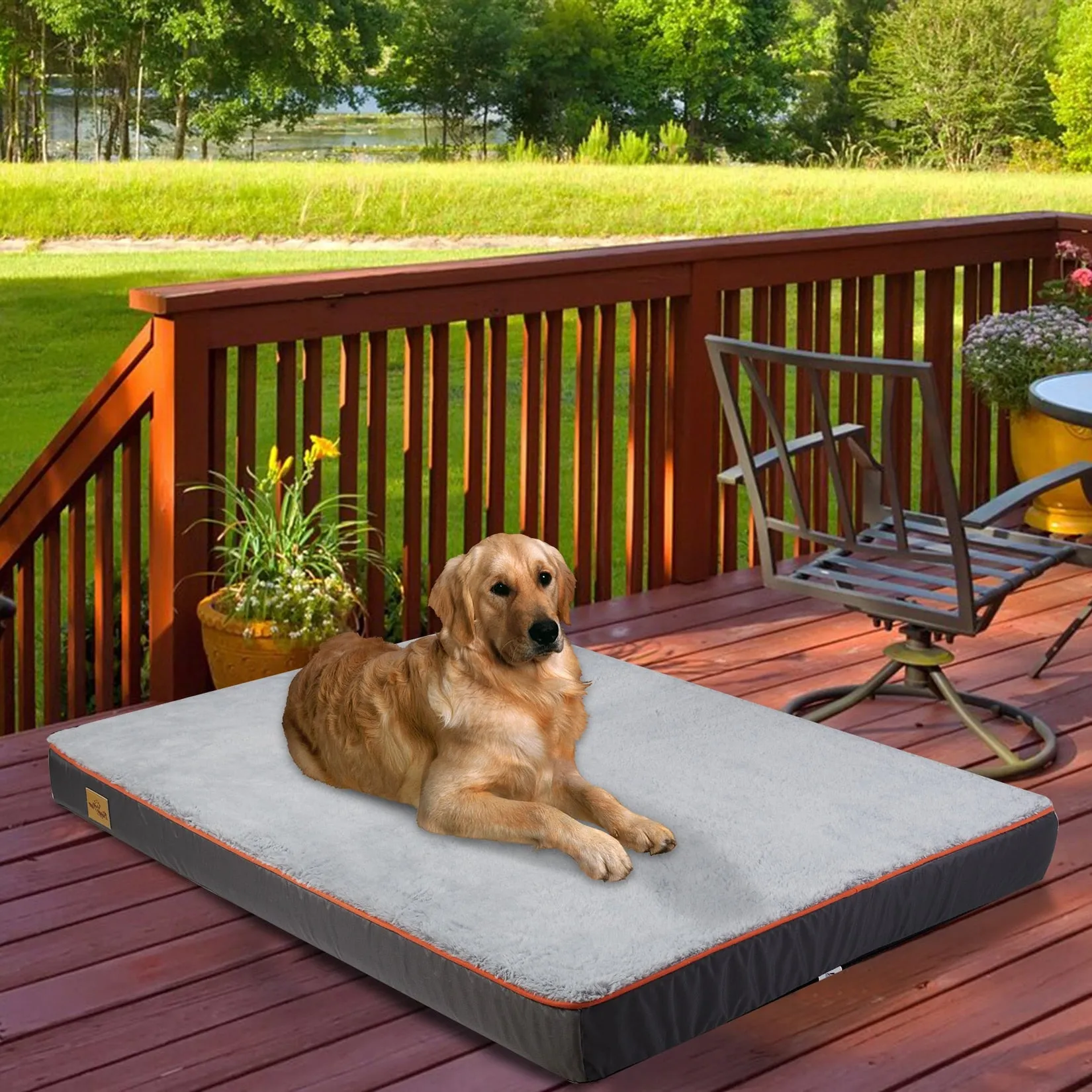 Orthopedic Dog Bed Kennel Memory Foam Waterproof Pet Bed with Removable Washable Cover Nonskid Bottom Joint Relief  XXL and XXXL Only Available FREE SHIPMENT