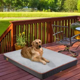 Orthopedic Dog Bed Kennel Memory Foam Waterproof Pet Bed with Removable Washable Cover Nonskid Bottom Joint Relief  XXL and XXXL Only Available FREE SHIPMENT