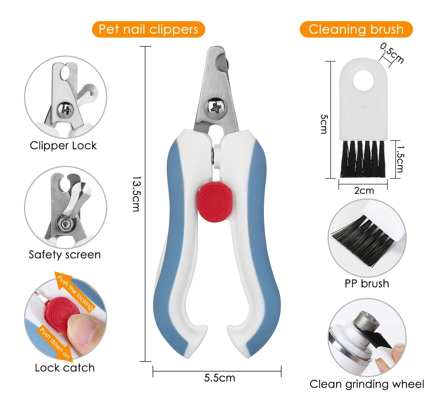 Ownpets Rechargeable Pet Nail Clipper Tool Kit