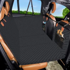 PENSUN Back Seat Extender for Dogs, Dog Car Seat Cover with Hard Bottom, Waterproof Pet Hammock Travel Bed, Back Seat Pet Protector for Car SUV Truck