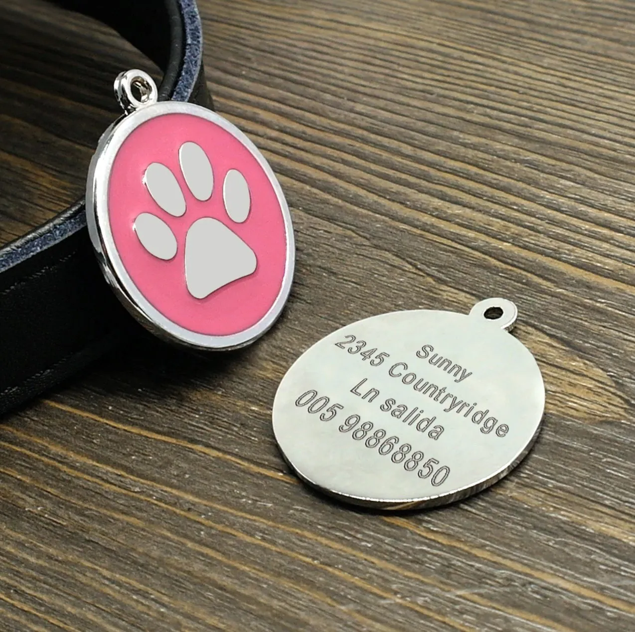 Personalised Engraved Pet ID Tag