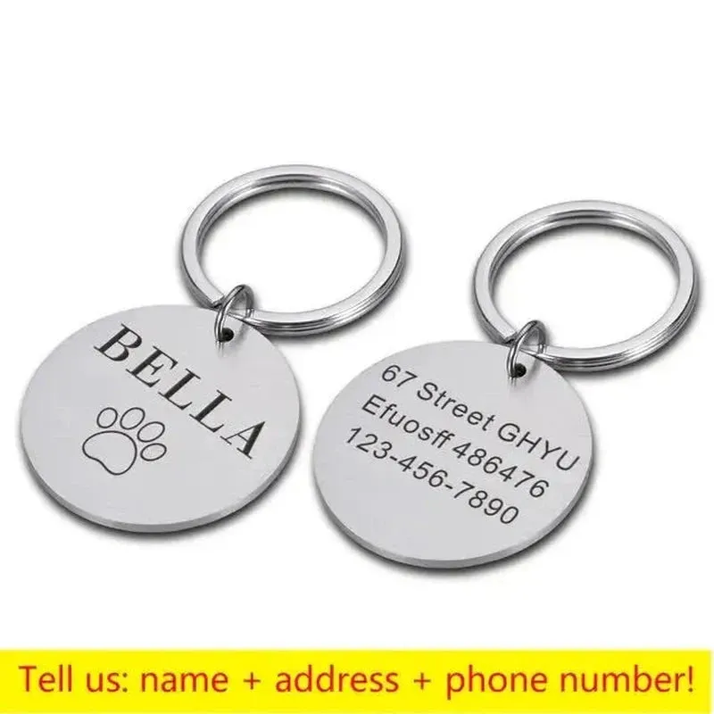 Personalized Paw Print ID Tag