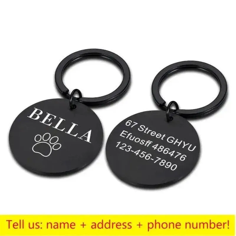Personalized Paw Print ID Tag