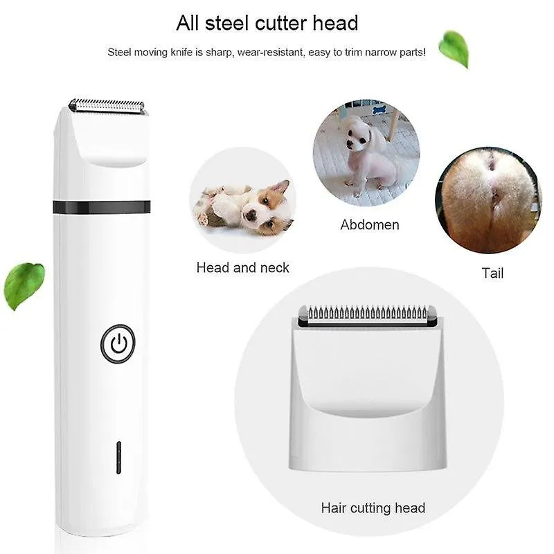 Pet nail tools usb rechargeable pet grooming tool multifunctional trimmer