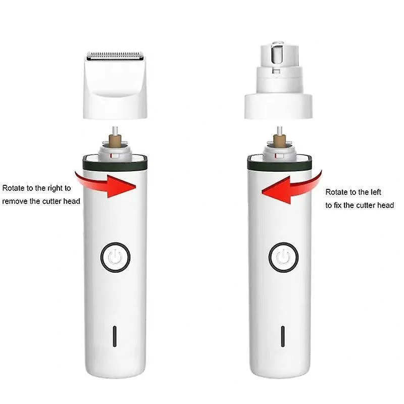 Pet nail tools usb rechargeable pet grooming tool multifunctional trimmer