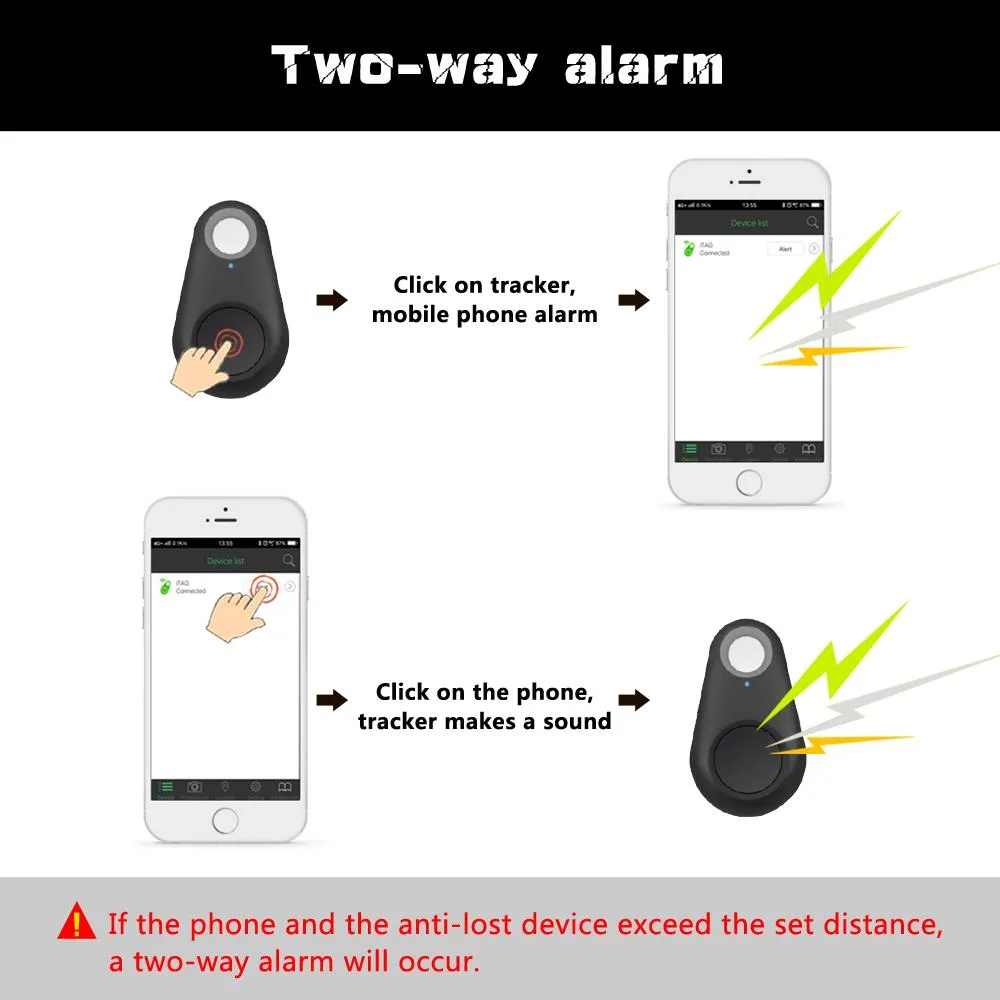 Pet Smart GPS Tracker Mini Anti-Lost Waterproof Bluetooth Locator Tracer