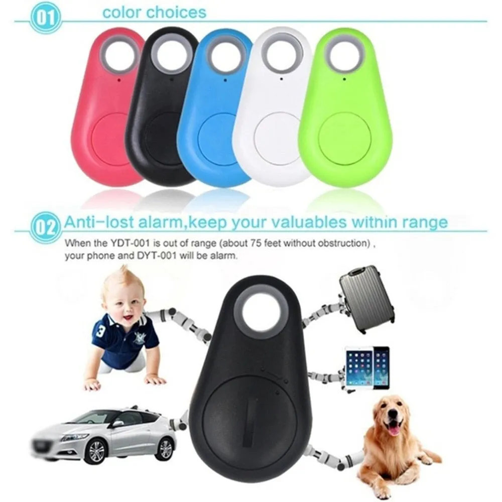 Pets Smart Mini GPS Tracker Anti-Lost Waterproof Bluetooth Tracer For Pet Dog Cat Keys Wallet Bag Kids