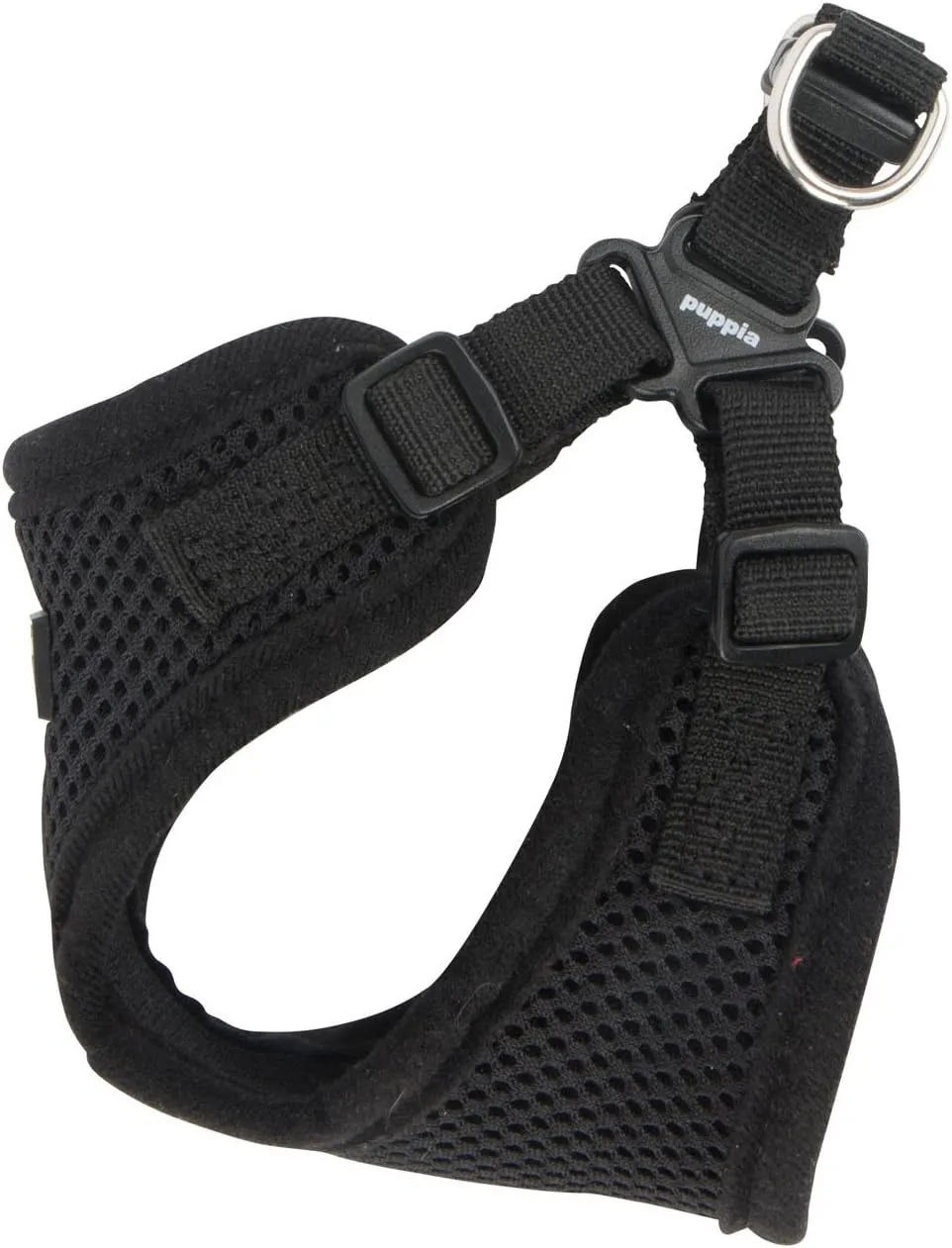 Puppia PARA-HC1533-BK-XL Black Soft Harness C Pet-Vest-Harnesses, X-Large