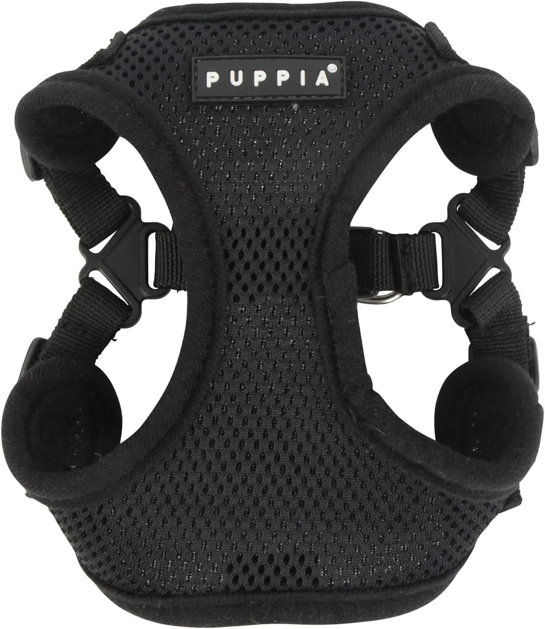 Puppia PARA-HC1533-BK-XL Black Soft Harness C Pet-Vest-Harnesses, X-Large
