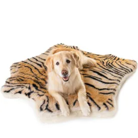 PupRug Tiger Print Memory Foam Dog Bed