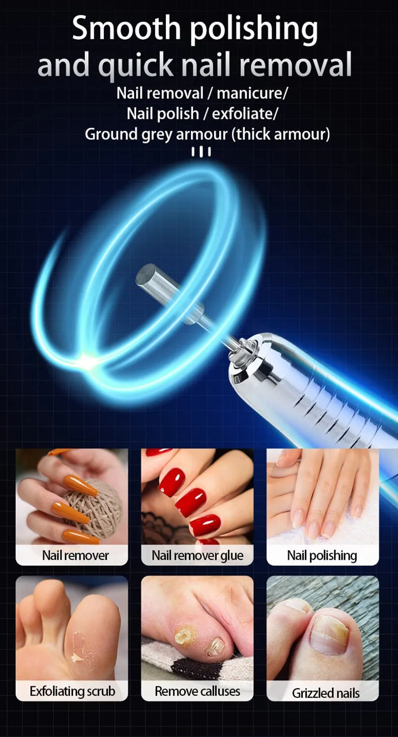 Rechargeable Electric Nail Drill Machine 35000RPM