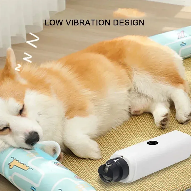 Rechargeable USB Dog and Cat Nail Grinder with LED Light