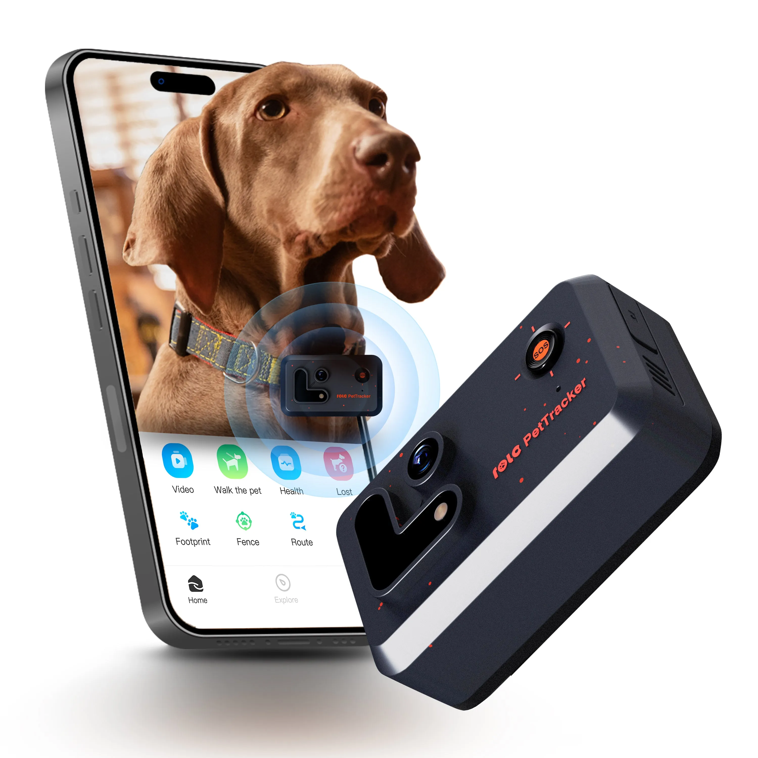 ROLA PetTracker-GPS Tracker with Camera