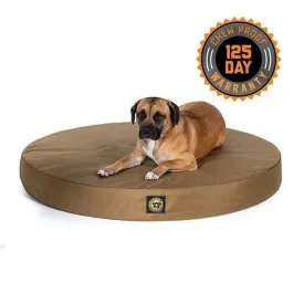 Solid Color Gorilla Ballistic Tough Round Orthopedic Dog Bed™